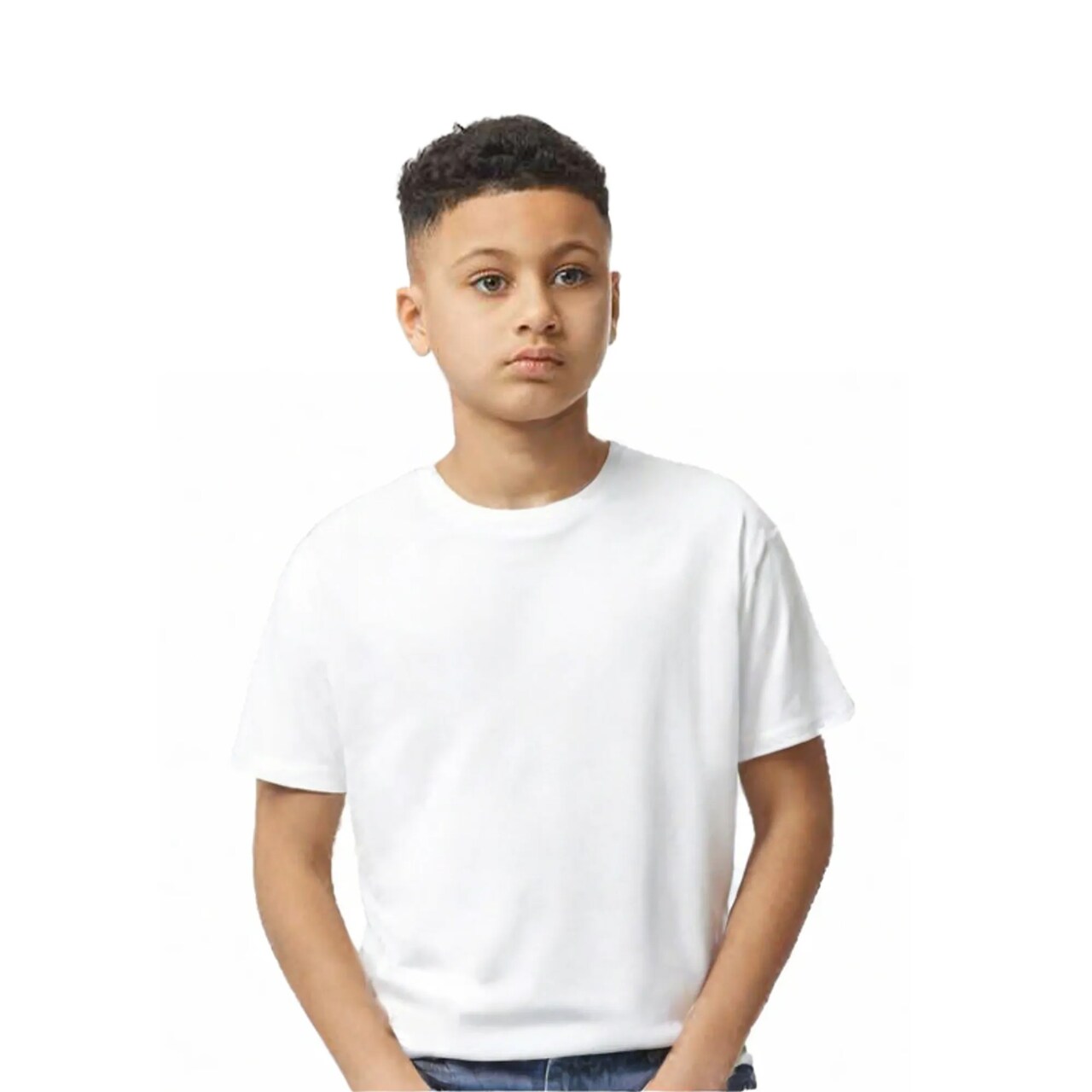 6 Pack: Gildan Softstyle Youth Short Sleeve Crewneck T-Shirt 100% Ring-Spun Cotton Modern Classic Fit Tee